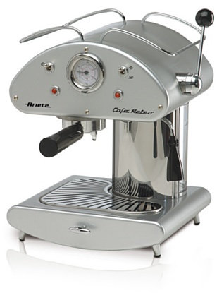 Ariete Machine à expresso rétro argent