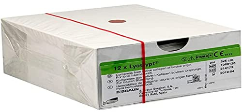 Lyostypt Kollagenkompressen 3 x 5 cm 12 Stück