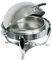 APS 12395 Rolltop-Chafing Dish -Royal- ca. Ø 51cm, H 46cm, 6 Liter, Edelstahl mit Rolltopdeckel, inkl. Speisebehälter inkl. Brennpastenbehälter