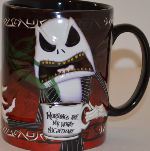 DISNEY Parks Exclusive, tazza da caffè Jack Skellington Mornings are my worst nightmare