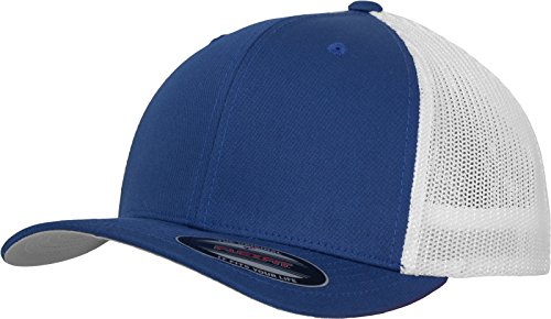 Flexfit Unisex File Trucker 2 Ton M tzen, roy/wht, S-M EU