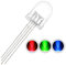 Chanzon 50 Stück 10mm RGB Multicolor LED Diodenlichter Gemeinsame Kathode (Klar Rund Transparent 3 Farben) 4 Pin Helle Glühbirne Lampen Elektronikkomponenten Anzeige Leuchtdioden