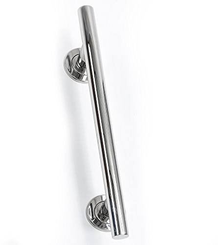 NRS Healthcare SPA Stainless Steel Straight Grab Rail, 48 cm Length