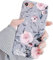 ZTUOK Compatible with iPhone 7/8/SE 2020 Case for Girls, Flexible Soft Slim Fit Protective Cute Shell Flowers Phone Case Cover with Purple Floral and Gray Leaves Pattern for iPhone 7/8/SE 2020…