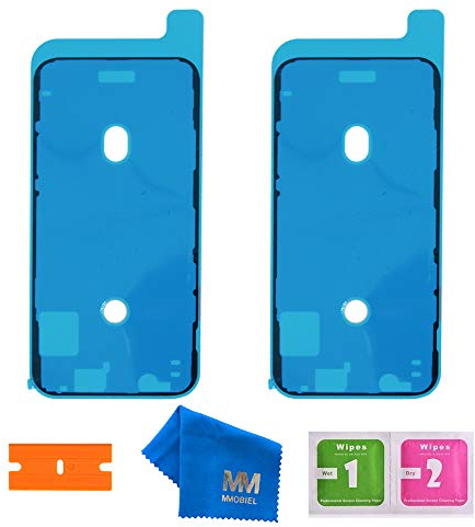 MMOBIEL 2X Adesivo Adesivo Impermeabile pretagliato Compatibile con iPhone 11 PRO Max - 6.5 inch Nero per Il Telaio del Display LCD incl. Kit di Strumenti