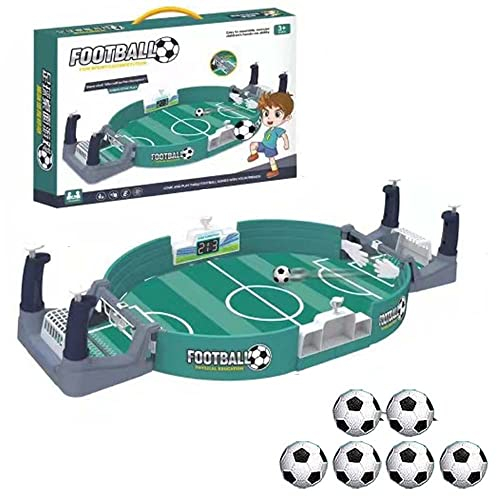 Mini Table Soccer Game,Tabletop Football Game Toy With 6pcs mini Football, Parent-Child Interactive Desktop Soccer Game Kit, Christmas Birthday Party 2022 Worlds Cup Gift (Large (57 * 28cm))