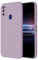 HONLEN Hülle für Samsung Galaxy M21 / Galaxy M30s Schutzhülle Case, (6.4 Inches) Liquid TPU Silicone Handyhülle mit Fallschutz Silikon Cover Gras lila