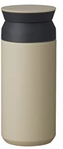 KINTO 20929 Reisebecher, 350 ml, Sandbeige, Vakuum-Doppelschichtstruktur, Wärme- und Kältehaltung