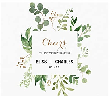 Flaschenetikett Personalisiert Sekt,flaschenetikett Personalisiert Mit Foto & Text Premium,Aufkleber Flaschenetikett Hochzeit,Geburtstag, Jahrestag.20 stück (I)