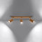 famlights Deckenlampe & Deckenbeleuchtung Zayn in Eiche 3-flammig Skandinavisch Modern ZAKE GU10 Holz Wohnzimmer Esszimmer | 3-flammig