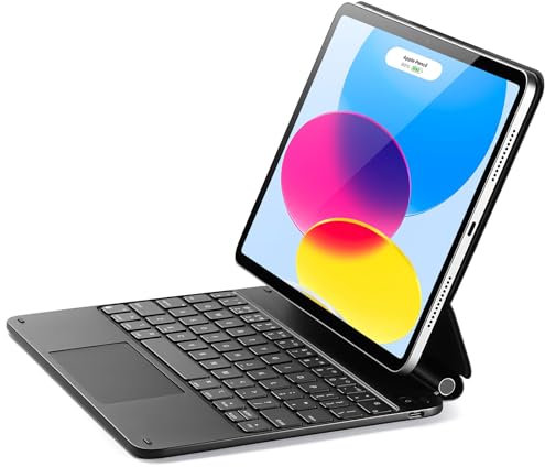 ESR iPad 11th(A16, 2025)/10th Gen Case with Keyboard, Magic Keyboard for iPad 10.9, Case with Floating Cantilever Stand, Springy Backlit Keys, Multi-Touch Trackpad, Black