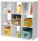 PACHIRA Bücherregal mit 3 Ebenen, 3 * 3 Holz Bücherschrank Stufenregal, Standregal mit 3 Fächern, offenes Aufbewahrungsregal Würfelregal für Kleidung, Spielzeug, Büroregal für Wohnzimmer