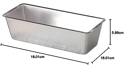 Pentole Agnelli COAL3818 Stampo Plumcake, Alluminio, Argento, 18 cm (Confezione da 2)
