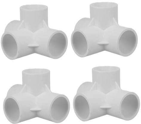 HEMOTON 4stücke Pvc- -adapter Für Wasserrohr Frost Und Korrosionsbeständig Für Und Möbelkonstruktionen Lange Lebensdauer