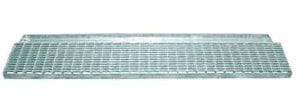 Telaio con griglia zincata antitacco - Dimensione cm 100x20