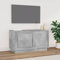 MNISDFL Mobile ad angolo Mobile per tv camera da letto Mobile Porta TV Grigio Cemento 80x35x45 cm in Legno Multistrato