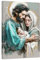 CCWACPP Jesus Leinwand Wanddekoration Familie Jesus Jungfrau Maria Joseph Gemälde Heilige Familie Bild Katholische Kunstdrucke Krippe Christliches Dekor (B, (40.00 x 60.00 cms))