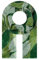 Majea - schmal geschnittenes Damen-Halstuch, dünner Schal, feines Halstuch, sommerlicher Damenschal, Damen Stola (880060) (grün 5)