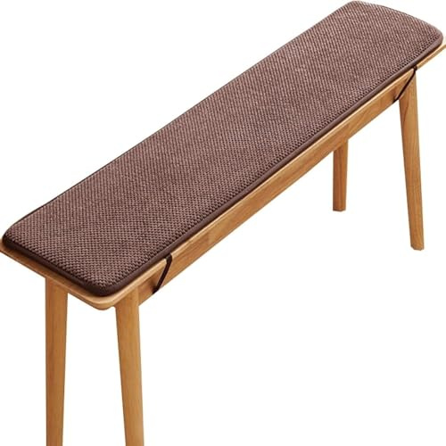 uyeoco Outdoor Bankauflage Stuhlkissen Bankkissen 120/150/180/200/80/100X40CM Gartenbankauflage Waschbar rutschfeste Bank Sitzauflage(Coffee,35x180cm)