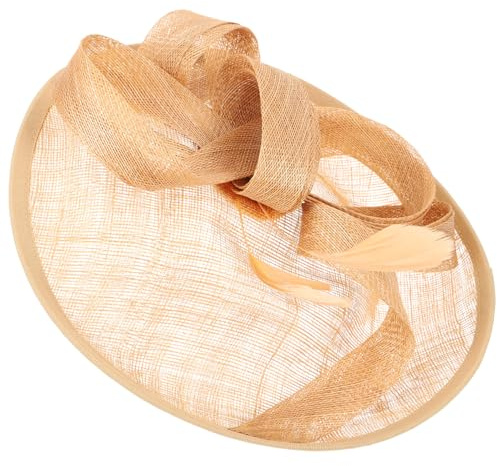 LIFKOME Chapeau de Mariage pour Femme Romantique en Fil de Lin Voile en Résille, Style Rétro et Facile à Porter, pour Photographie et Cérémonie