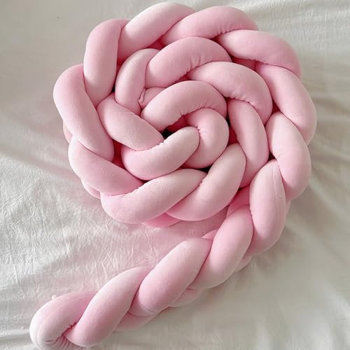 WLXFF Bettschlange Geflochten Nestchen Babybett Umrandung Geflochtene Bettschlange Baby Nestschlange Babybett Babybett Nestchen Bettumrandung Knotenkissen Bettumrandung,B,300CM