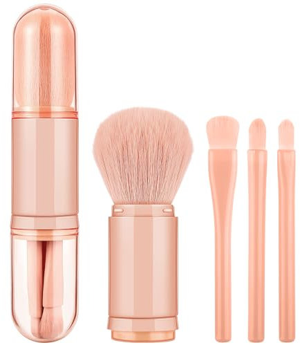 4 in 1 Set di pennelli da trucco retrattili (Apricot)