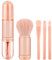 rétractables 4 en 1 Lot de pinceaux de maquillage (Apricot)