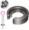 CLEK 969497-01 - Spazzola per la pulizia del filtro per Dyson HD01/HD02/HD03/HD08, spazzola per la pulizia a 360°, colore: Grigio