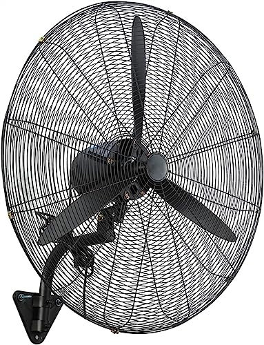 SFNIOKFG Wall Mounted Fan Industrial Fan, 3 Air Volume Modes, Silent 120°oscillation for Summer Home and Office (Size : 22inch)
