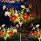 TopVelo Solar Garden Light 120 LEDs, 2 Packs Flower Solar Lights Outdoor with Butterfly, Intelligent Light Control System, IP65 Waterproof, Roses Path Lights for Decorating Courtyard, Fence