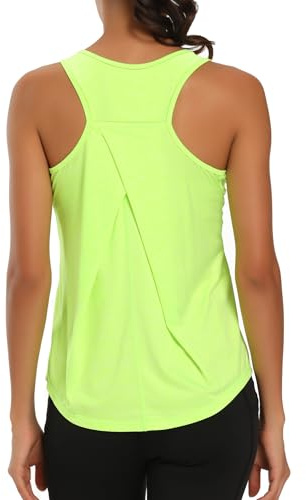 Dawnrole Débardeur de Sport Femme Fitness Yoga Workout Chemises sans Manches Debardeur