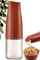 itsufirst® Olive Oil Dispenser Bottle 500ml, Auto Flip, Non Drip Vinegar Dispenser for Cooking Glass Oil Bottle for Kitchen, Easy To Clean, Oil Bottle Drizzler, Oil Container Love (Earthy Red)