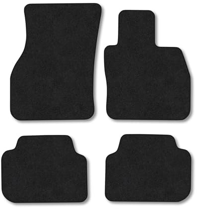 Mini Clubman (2015+) [F54] Premium Car Mats Accessories Tailored Fit Tufted-Pile Carpet Black Trim Non-Slip Floor Mats Full Coverage Compatible Accessory Full Front & Rear Set Hand-Finished