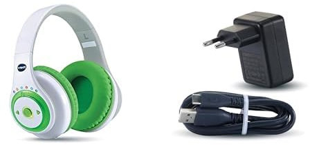 VTech - Kidi Audio Max, 4 Ans à 12 Ans - Contenu en Français + Adaptateur Secteur Chargeur USB-C