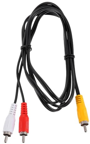 sourcing map RCA Splitter Cable, 1RCA Male to 2RCA Male 5ft AV Audio Video Splitter Adapter Output Cables for Subwoofer Amplifier