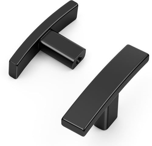 Amerdeco 10 piezas de pomos para muebles Pomos para armarios Pomos Noir para cajones Aleación de zinc Pomos para puertas de armarios Pomos para cómodas Pomos para armarios UK0088