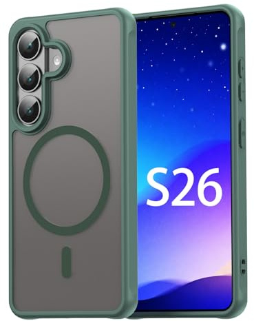 betterfon | Handyhülle für Samsung Galaxy S26 Schutzhülle | Magnetisch Matt Case für Magnet-Zubehör | Grün