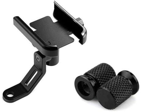 TINGYUS Navigationshalterung Für XADV750 Für XADV150 2014-2020 Für Shadow VT 400 600 750 1100 Motorrad Lenker Handy Halter GPS Stehen Halterung Motorrad Telefonhalterung(A Black and Cap)