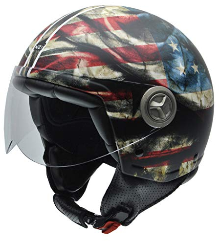 NZI Motorradhelm XL US-Flagge