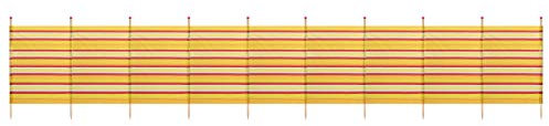 Yello WBL Protection Solaire extérieur Extra Tall Rayures Brise-Vent, 10 Pole Extra Tall Stripes, Jaune