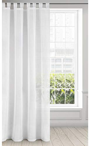 Eurofirany Lucy Voile-Vorhang, Weiß, 140 x 250 cm