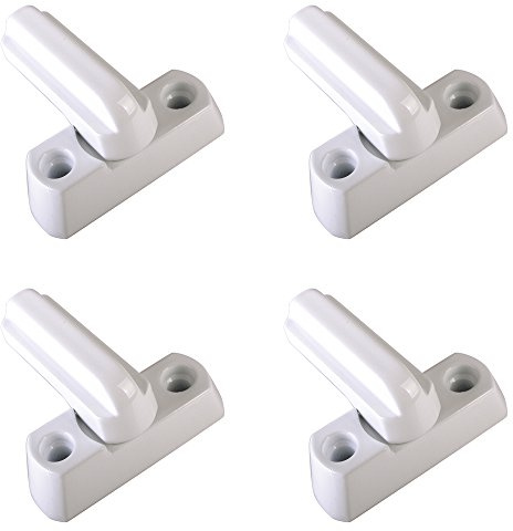 Malayas Sash Window Locks,4 PCS Sash Jammers Window Security Locks PVC Door Lock Door Jammer Letterbox Lock Casement Home Extra Security-Extra Security Locks for UPVC/PVC Door/Window Restrictor Lock