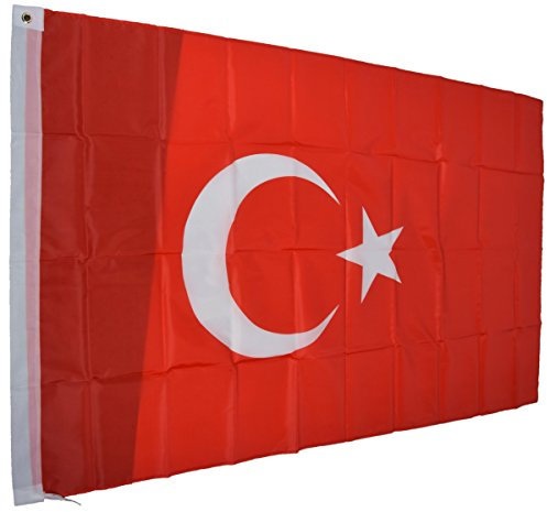 N.N. Türkei Fahne türkische National Flagge 150 x 90 cm mit Schlaufe