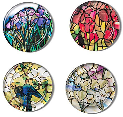The Metropolitan MUSEUM of Art Louis C. Tiffany Glasuntersetzer, 4 Stück