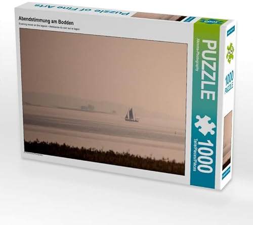 CALVENDO Puzzle Abendstimmung am Bodden | 1000 Teile Lege-Größe 64 x 48 cm Foto-Puzzle für glückliche Stunden