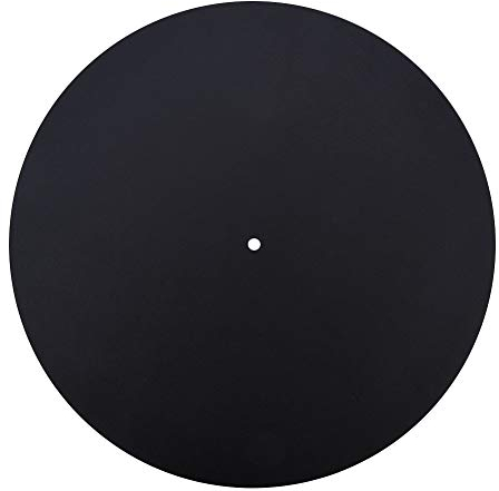 Antistatisches Plattenspieler-Rekordpad Verhindern Sie Kratzer auf Schallplatten Ersatz Leder Retro Vintage Record Mauspad Flache weiche Leder Matte Slipmat Pad(1,5 MM)