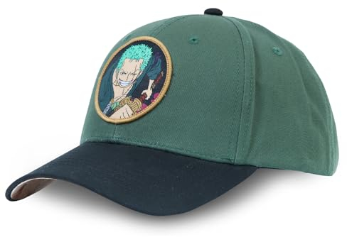 Herren-Mütze, One Piece, Baseballkappe Zoro, Original, Anime Manga, grün, Einheitsgröße