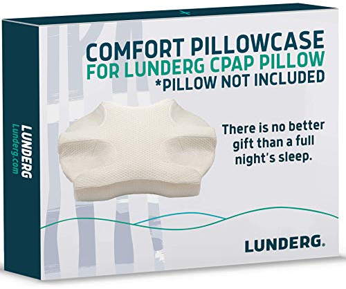 Lunderg Komfort-Kissenbezug-Ersatz für unser CPAP-Kissen – Premium-Komfort-Stoff – Kissen nicht im Lieferumfang enthalten