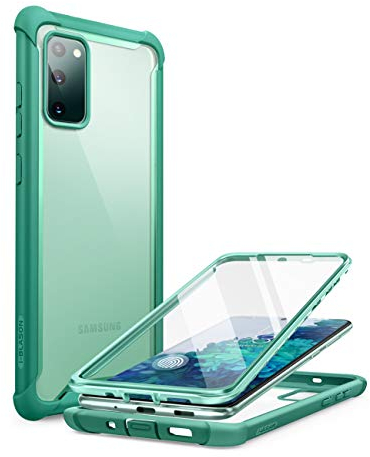 i-Blason Ares Series Coque Antichoc Double Couche avec Protecteur d'écran intégré pour Samsung Galaxy S20 FE 5G (Version 2020), Vert Menthe