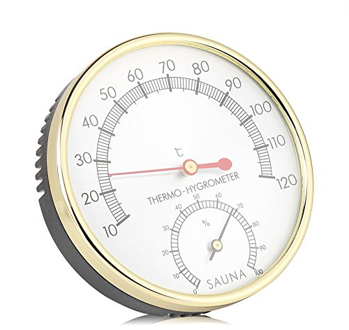 Metallzifferblatt Sauna Hygrometer Innenthermometer Hygrometer Sauna Zimmer Hygro-Thermometer Zubehör